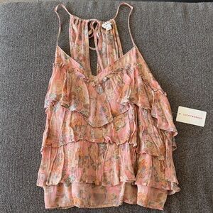 Lucky Brand Women's Pink Layered Camisole